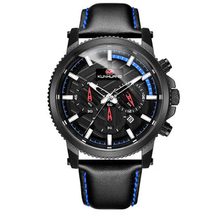 Natural Wooden Watch Men Military Sport Multi-function Chronograph Personalized Custom Casual Wood Quartz Men's Watch relogio
