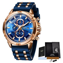 Relogio Masculino 2023 LIGE New Black Classic Mens Watches Top Brand Luxury Watch Men Sport Silicone Waterproof Quartz Clock+Box