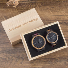 Wood Watch Men's & Women's Quartz. Week/Date