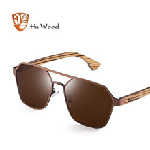 HU WOOD Polarized Vintage Men Handmade Wooden Sunglasses UV400 Protection Fashion Smoke Sun glasses Women Gafas De sol GR8039