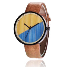 100pcs/lot no logo men leather watch casual quartz wrist watch for boy wholesale sport wood style clock