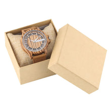 Transparent Hollow Dial Coffee/Brown/Black Wood Watches Quartz Timepiece Genuine Leather Watchband Creative Men's Watch New 2019