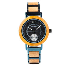 BOBO BIRD Wooden Couple Watch Fashion Men Quartz Wristwatch Ladies Timepieces Engraved Watches Customized Christmas Gift Box