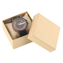 Transparent Hollow Dial Coffee/Brown/Black Wood Watches Quartz Timepiece Genuine Leather Watchband Creative Men's Watch New 2019