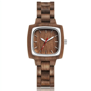 Couple Wooden Watch Male Bracelet Wrist Watches Natural Real Walnut Wood Dial Quartz Wristwatch reloj de mujer de mader Clock