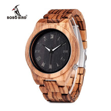 BOBO BIRD Mens Watches Luxury Brand Top Men Watch Relogio Masculino Wooden Wristwatches Timepieces W-M30 DROP SHIPPING