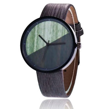 100pcs/lot no logo men leather watch casual quartz wrist watch for boy wholesale sport wood style clock