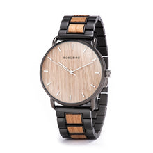 Zebra-Wood Luxury Ultra-thin Quartz Wooden Watch