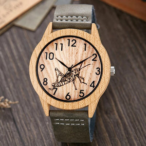 Black Vintage Imitation Wood Watch Men Women Wristwatch Imitate Wooden Watches Acrylic Case Lover Wrist Clock Skull Reloj Uhr