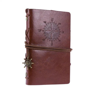 Classic Notebook Antique Diary Journal With Handmade Binding Rope For Gift Hand Strapped Notebook (Brown)