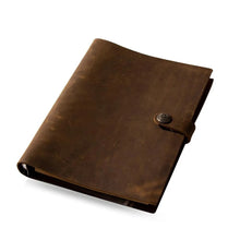 handmade Traveler's Note Book notebook brown Genuine Leather Cowhide leather diary vintage loose leaf planner Sketchbook
