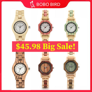 Women's Classic Quartz Wooden Watch