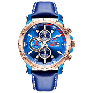 Wooden Watch with Date Display. Chronograph watch with beautiful detail