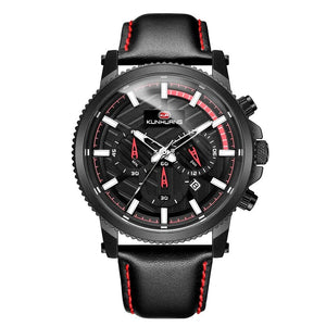 Natural Wooden Watch Men Military Sport Multi-function Chronograph Personalized Custom Casual Wood Quartz Men's Watch relogio
