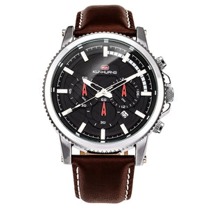 Natural Wooden Watch Men Military Sport Multi-function Chronograph Personalized Custom Casual Wood Quartz Men's Watch relogio