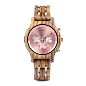 Very Classy and Sophisticated Wood Women's Watch with Quartz Movement