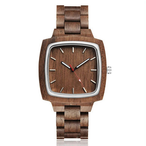 Couple Wooden Watch Male Bracelet Wrist Watches Natural Real Walnut Wood Dial Quartz Wristwatch reloj de mujer de mader Clock