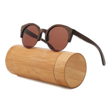Bamboo Semi-Rimless Sunglasses Women 2018  Fashion Sunglasses Pure Bamboo Men Polarized Shades For Women UV400 Retro Sunglasses