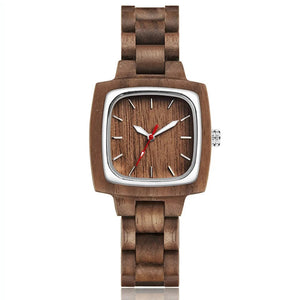 Couple Wooden Watch Male Bracelet Wrist Watches Natural Real Walnut Wood Dial Quartz Wristwatch reloj de mujer de mader Clock