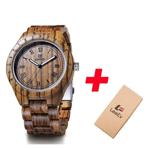 Hot Seller Wood Watch UWOOD Sandal Wood Fashion Men Students Retro Bangle Wood Bracelet Wristwatches For Men Relogio Masculino