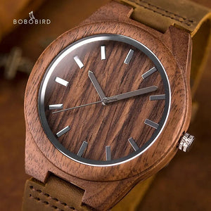 BOBO BIRD Walnut Wood Watch Men Women Quartz Wristwatches Male часы мужские наручные Timepieces Anniversary Gift Custom Engrave