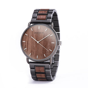 Zebra-Wood Luxury Ultra-thin Quartz Wooden Watch