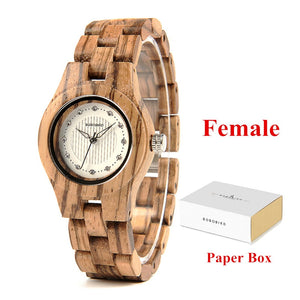 Women's Classic Quartz Wooden Watch